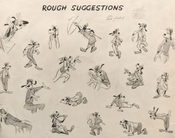 Jack Kinney "Rough Suggestions" Model Sheet