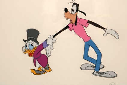 Walt Disney Sport Goofy "Scrooge & Goofy" Original Production Cel