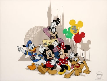 Walt Disney "Around the World With the Fabulous Five" Anniversary Sericel