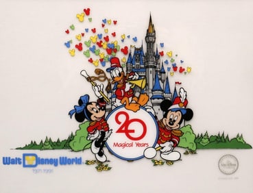 Walt Disney World 20th Year Anniversary Sericel