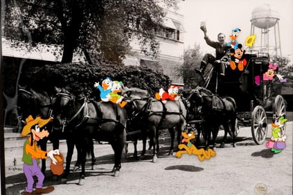 Walt Disney "Walt's Stagecoach" Ltd. Edition Mixed Media Cel