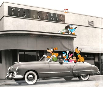 Walt Disney "Walt's Convertible" Ltd. Edition Mixed Media Sericel