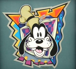Dave Keefer "Goofy" Mixed Media 3-D Pop Art