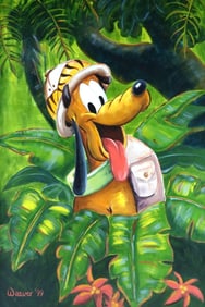 Dale Weaver Totten "Pluto's Safari" Oil Painting on Canvas