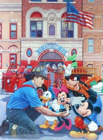 Manny Hernandez "Engine 55" Lithograph