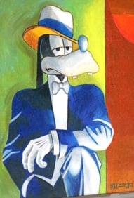 Robert Holewinksi "The Great Gatsby, 1925" Colored Pencil on Paper