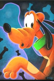 Randy Noble "Pluto's Scene" Gouache on Board