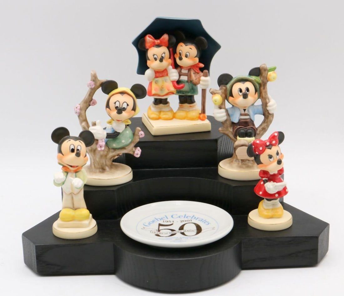 Goebel "Celebrates 50 Years of Disney Magic" Figurine Display Set (1 of 9)