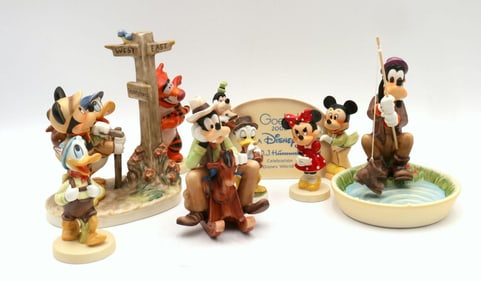 8 Pc. Goebel Disney Figurine Set