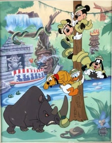 Walt Disney "Fab Five Safari Surprise" Ltd. Edition Sericel