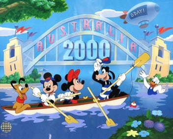 Walt Disney "Welcome to Australia" Ltd. Edition Sericel