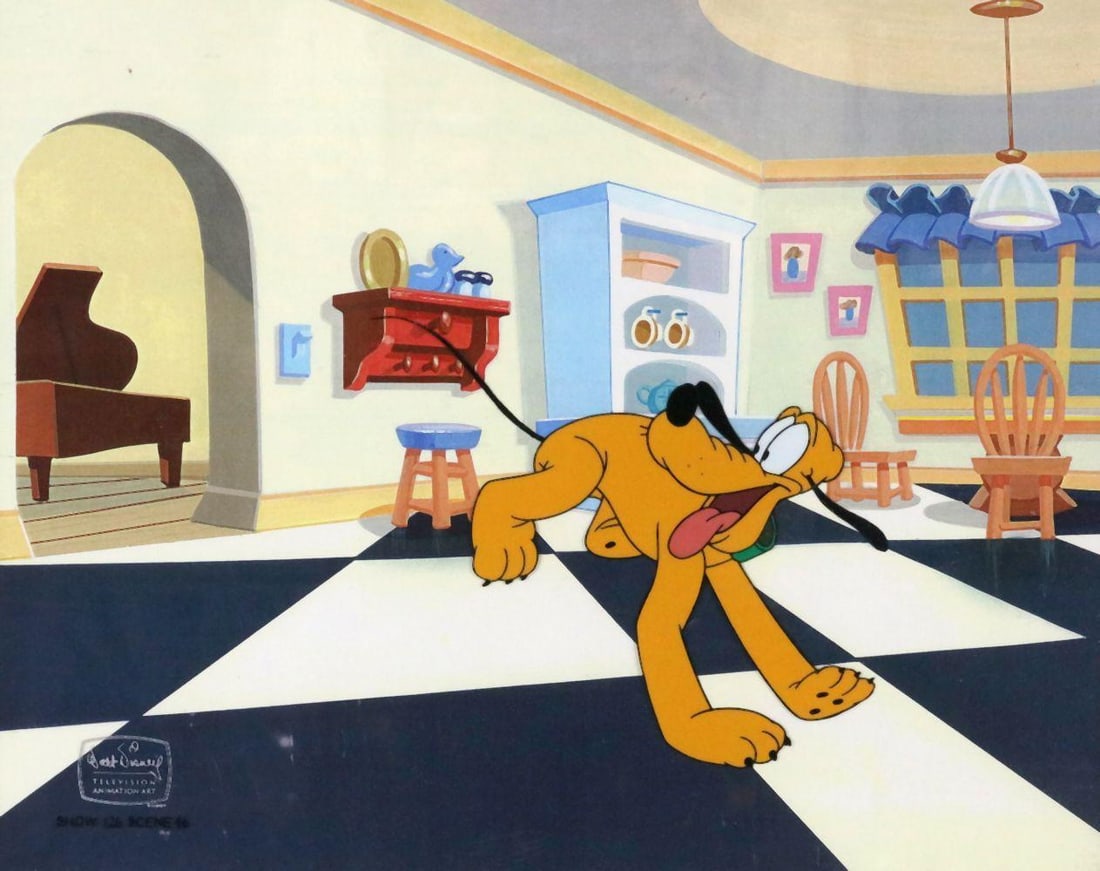 Walt Disney "Pluto Vs. The Watchdog" Original Production Cel (1 of 6)