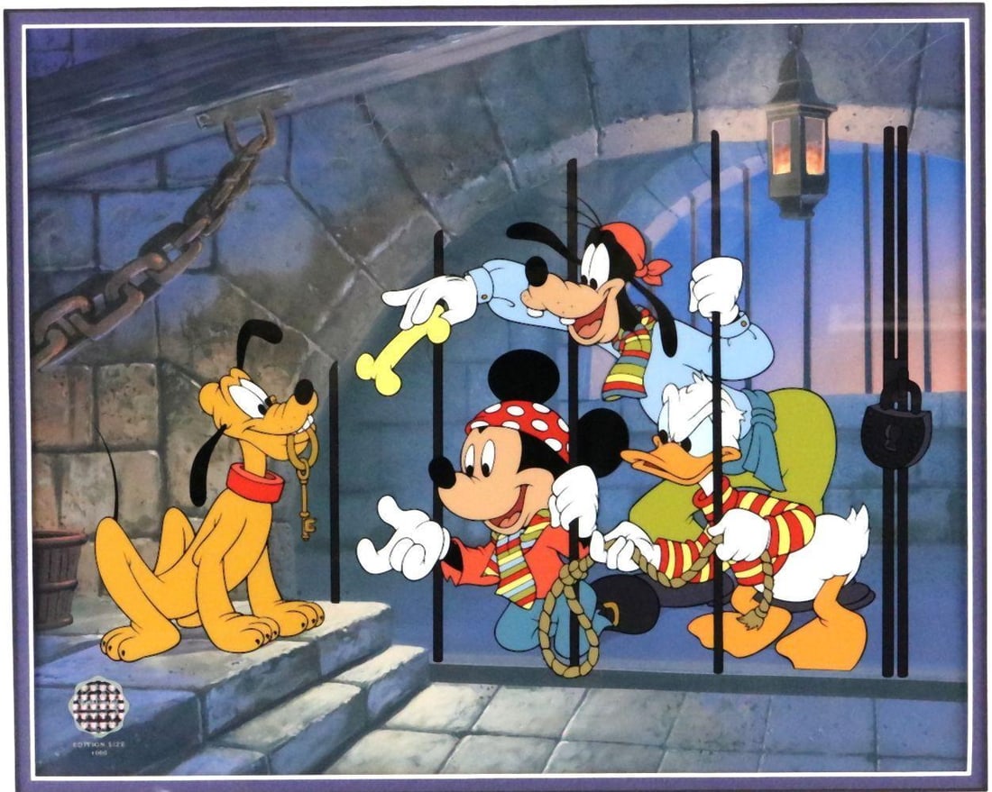 Walt Disney "A Pirate's Life for Mickey" Ltd. Edition Sericel (1 of 7)