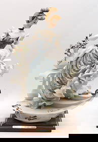 Giuseppe Armani "Cinderella" for Florence Disney Figurine: Giuseppe Armani (1935–2006) “Cinderella” for Florence, Italy circa late 20th century Porcelain and polychrome resin figurine, signed by the artist near the bottom base