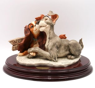 Giuseppe Armani "Lady & the Tramp" Disney Ceramic Figurine