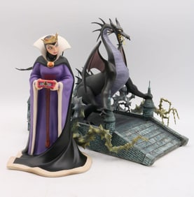 Pair of Walt Disney "Maleficent" Ceramic Figurines
