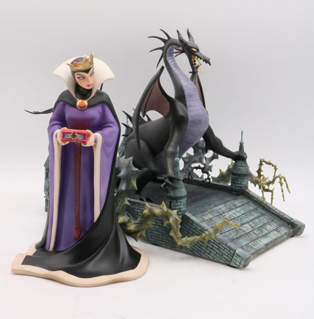 Pair of Walt Disney "Maleficent" Ceramic Figurines (1 of 7)