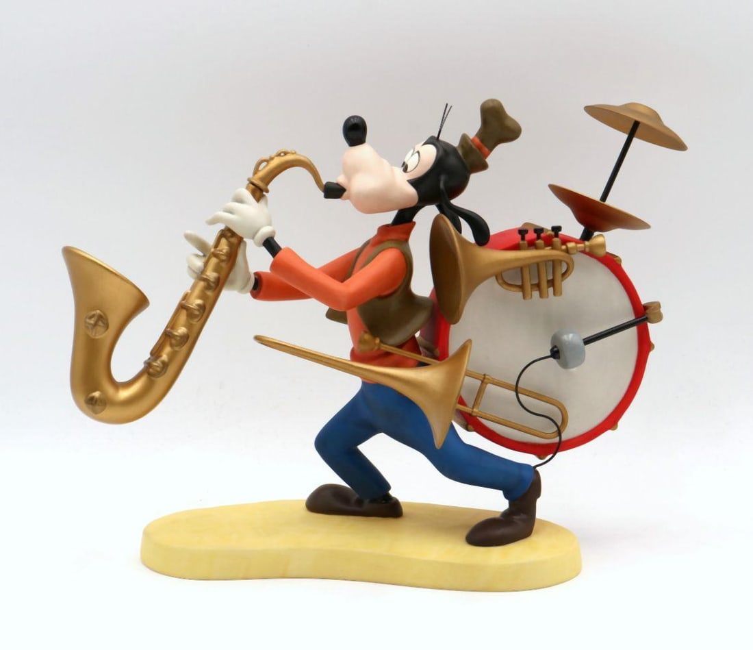 Walt Disney Goofy "One-Man Band" Ceramic Figurine (1 of 4)