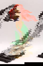 Giuseppe Armani "Ariel" Disney's Little Mermaid Ceramic Figurine: Giuseppe Armani, Ariel, from The Little Mermaid, for Disney by Florence Ceramic Figurine, with Original Box Approx. 8 x 13 x 8 in. (overall); figurine 10 x 5 ½ x 4 in. A graceful ceramic f