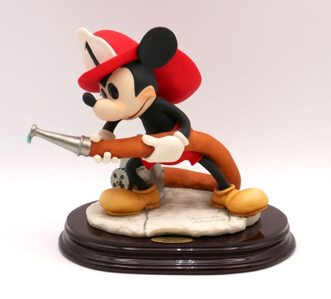 Giuseppe Armani "Mickey Mouse Fireman" Disney Ceramic Figurine (1 of 4)