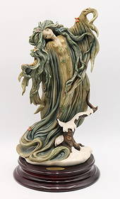 Giuseppe Armani "Sprite" Fantasia Ceramic Figurine: Giuseppe Armani, Sprite, from Fantasia, for Disney by Florence Ceramic Figurine, with Certificate of Authenticity and Original Box Approx. 10 x 24 x 12 in. (overall); figurine 15 x 8 x 8 in. A