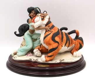 Giuseppe Armani "Jasmine & Rajah" Aladdin Ceramic Figurine