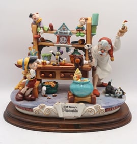 Enzo Arzenton for Laurenz "Pinocchio" Porcelain Pictorial Scene