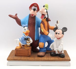 Disney Japan "Barbershop Quartet" Ceramic Pictorial Scene