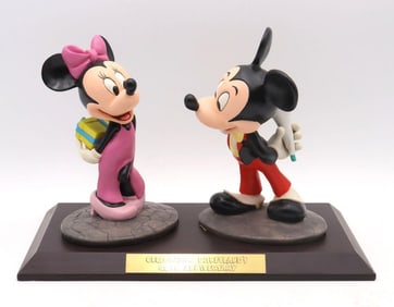 Minnie & Mickey "40th Anniversary" Resin Sculpture