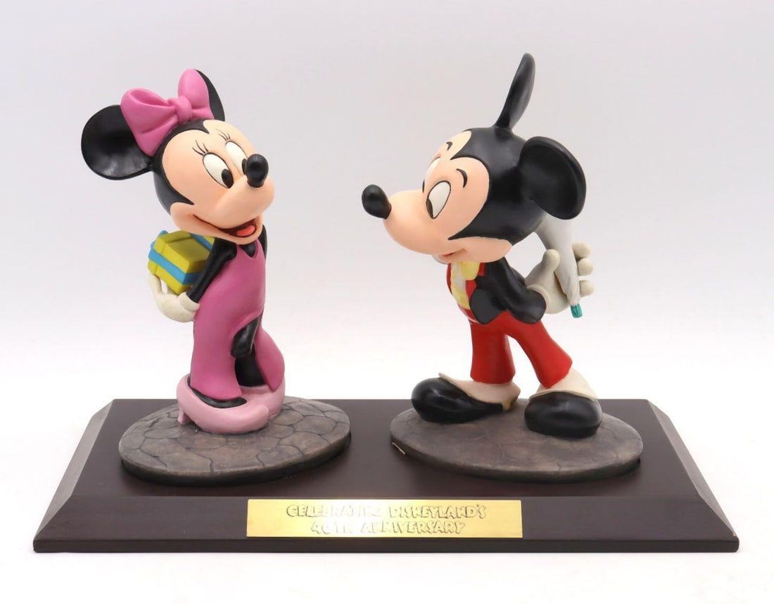 Minnie & Mickey "40th Anniversary" Resin Sculpture (1 of 4)