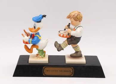 Goebel Disney "Two Little Drummers" Porcelain Figurines