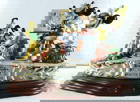 Capodimonte for Disney "Mickey's Animation Studio" Porcelain Group: Capodimonte for Disney Laurenz “Mickey’s Animation Studio” Porcelain Group Description: A finely detailed Capodimonte porcelain group titled “Mickey’s Animation Stu