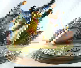 Capodimonte for Disney Aladdin "Group Hug" Porcelain Pictorial Scene: Capodimonte for Disney Aladdin “Group Hug” Porcelain Pictorial Scene Description: An elaborate Capodimonte for Disney porcelain group titled “Aladdin – Group Hug