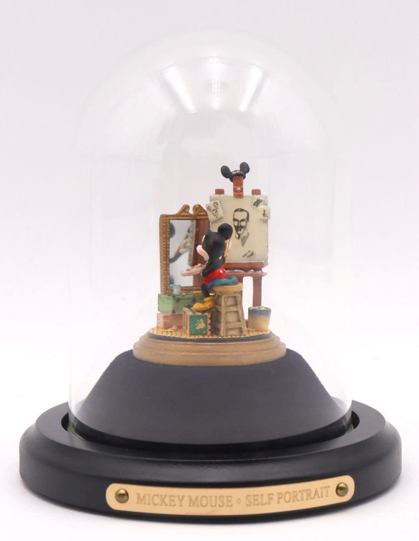 Paul Larson for Goebel Disney "Self Portrait" Miniature Figurine: Paul Larson for Goebel Disney “Self Portrait” Miniature Figurine Description: A finely detailed Paul Larson for Goebel Disney porcelain miniature figurine titled “Self