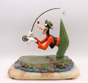 Ron Lee "Hooked on Fishing" Resin Goofy Figurine
