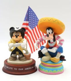 Pair of Walt Disney Misc. Porcelain Figurines