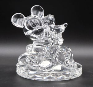 Waterford for Disney "Mickey's Best Friend" Crystal Figurine