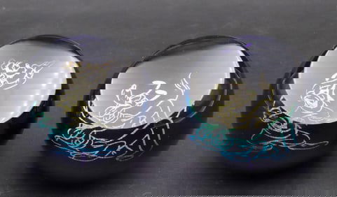 Arribas Bros. for Disney Cobalt Crystal Paperweights