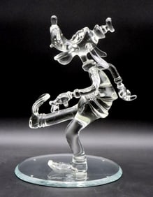 Arribas Bros. Hand Cut Crystal "Goofy #9" Figurine
