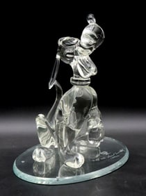 David Sandidge for Arribas Bros. Hand-Cut Crystal "Pluto" Glass Figurine