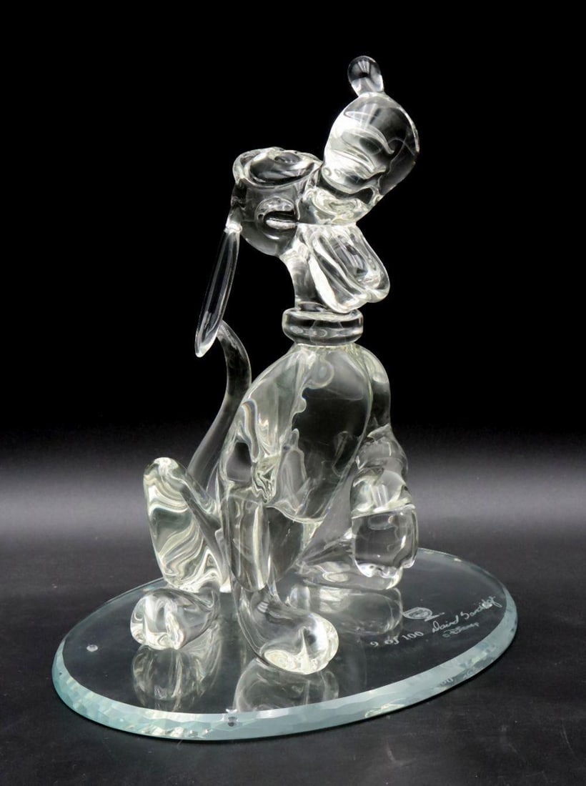David Sandidge for Arribas Bros. Hand-Cut Crystal "Pluto" Glass Figurine (1 of 7)