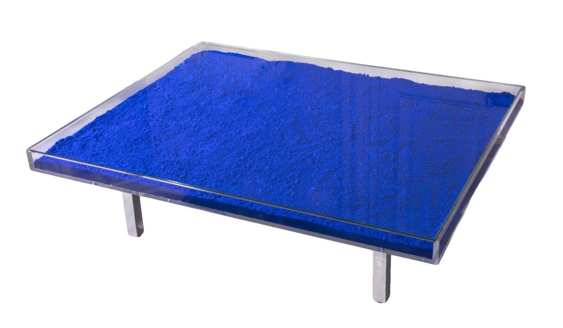 Yves Klein (French, 1928-1962) "Table IKB" Cocktail Table (1 of 8)