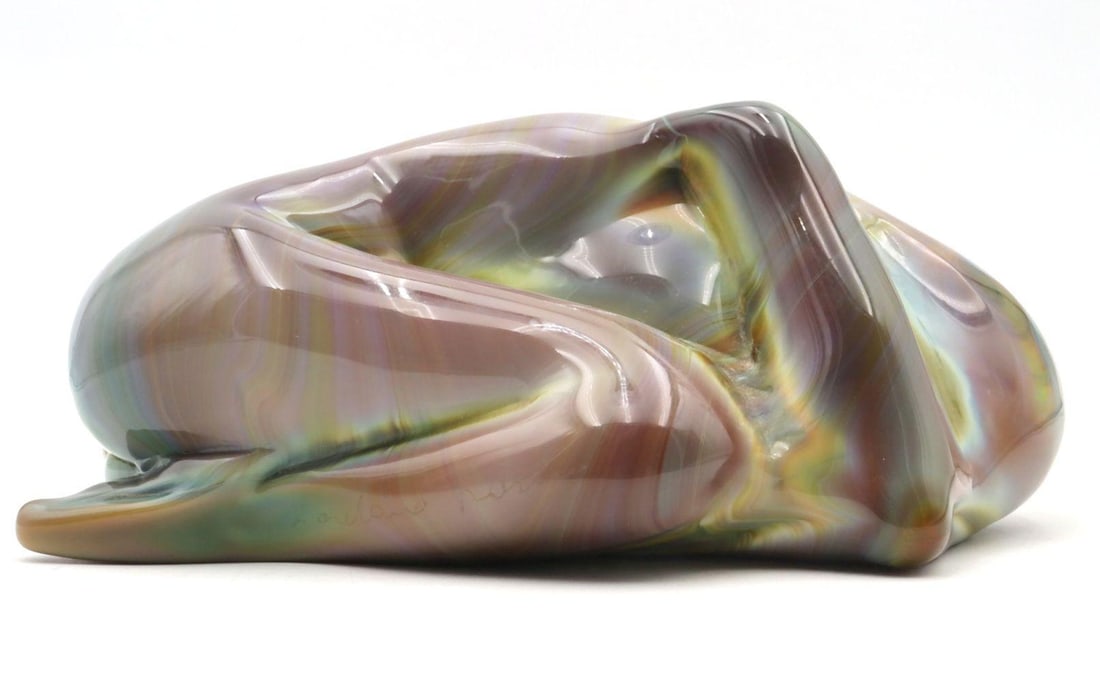 Loredano Rosin "Folded Woman" Murano Glass Sculpture (1 of 6)