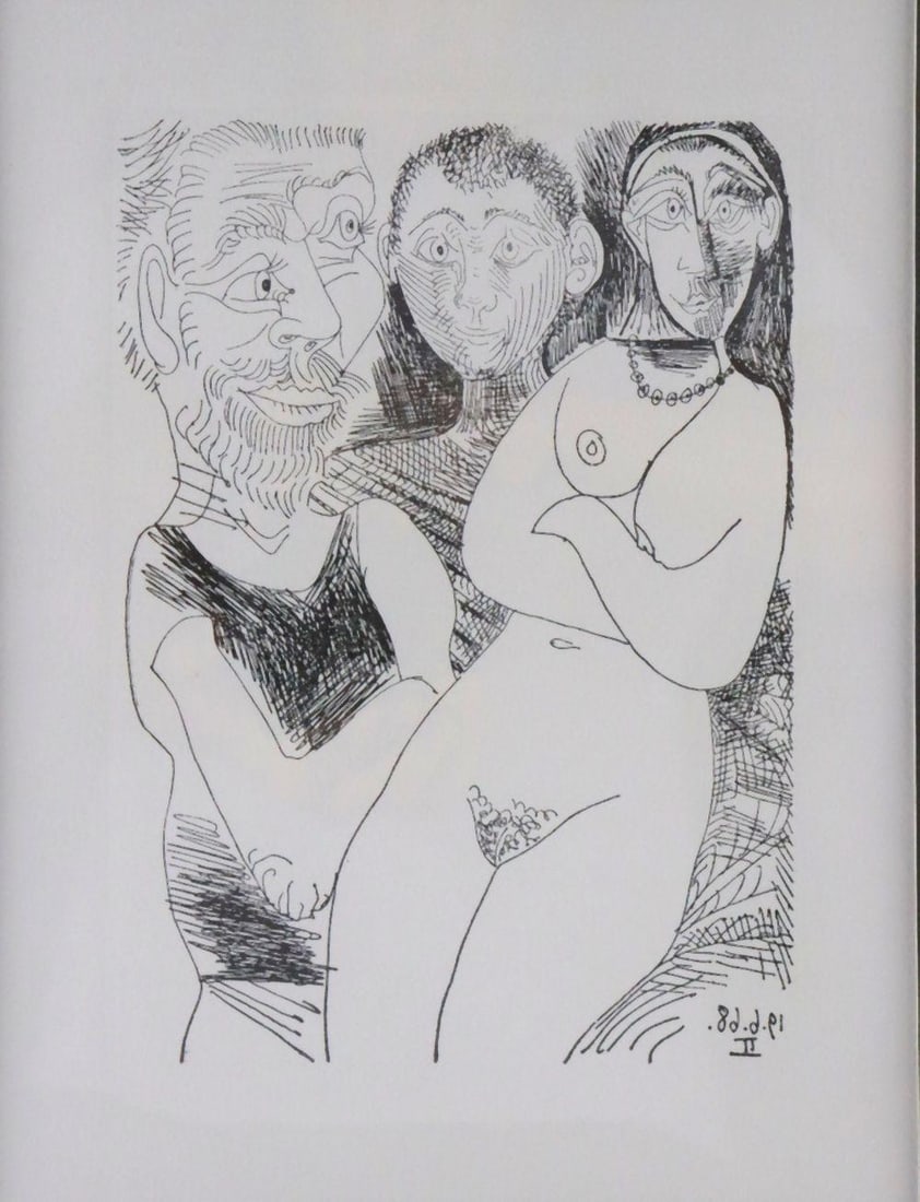 Pablo Picasso "Prostituee et Marins" Series 347 Lithograph (1 of 5)