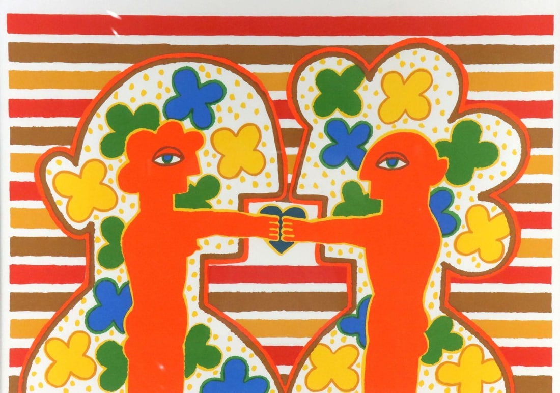 Herbert Schneider "Garten mit Musizierenden & Par" Lithograph (1 of 5)