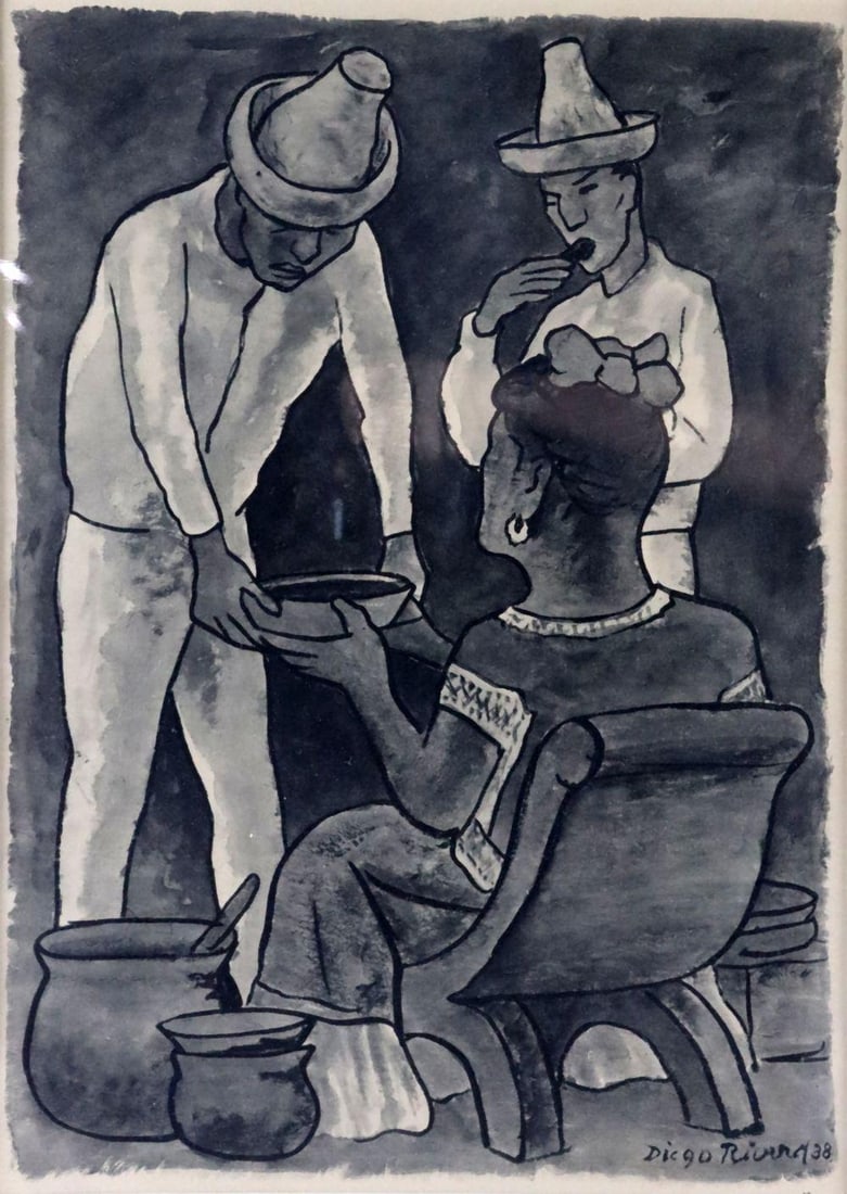 Diego Rivera "Campesinos" Lithograph (1 of 5)