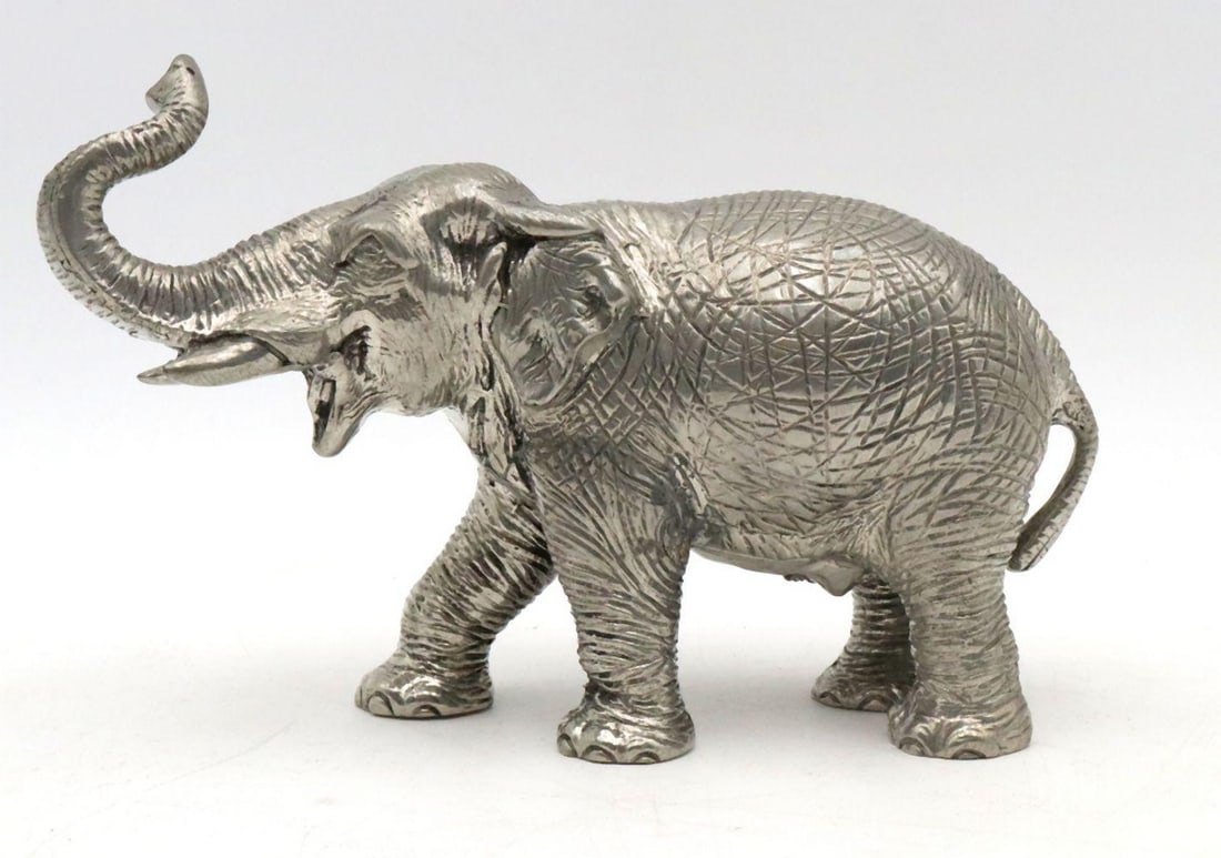 Figura Piero Pewter Elephant Sculpture (1 of 3)