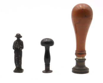19th C. Continental Desk Stamp, Seals