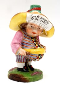 19th C. Derby "Mansion House Dwarf" Porcelain Sculpture