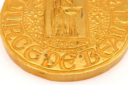 Mid 20th C. Bronze "Vichy" Medallion